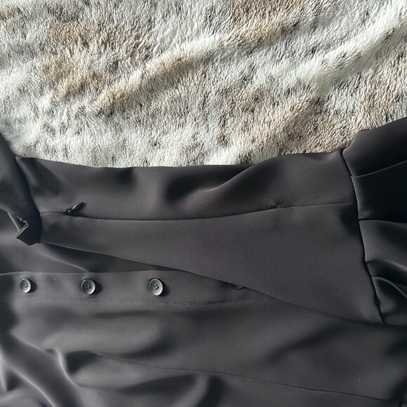 Zara Black Women's Collared Mini Dress - Picture 6 of 6